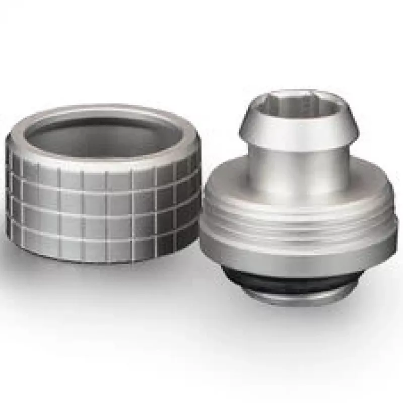 Thermal Grizzly DeltaMate Compression Fitting ST16, ottone G1/4, nichel, confezione da 6 (TG-DM-FIT-6201)