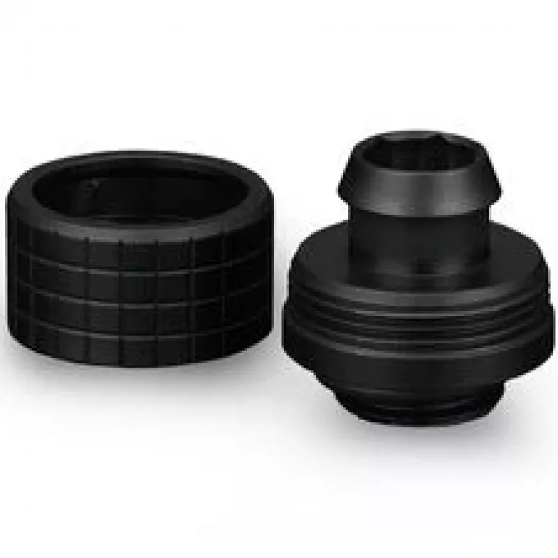 Thermal Grizzly DeltaMate Compression Fitting ST16, ottone G1/4, nero, confezione da 6 (TG-DM-FIT-6001)