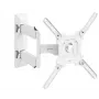 Supporto TV da parete ONKRON M4-W per 32 pollici–65 pollici (81–165 cm), inclinabile e orientabile, VESA fino a 400×400, carico max. 35 kg, bianco