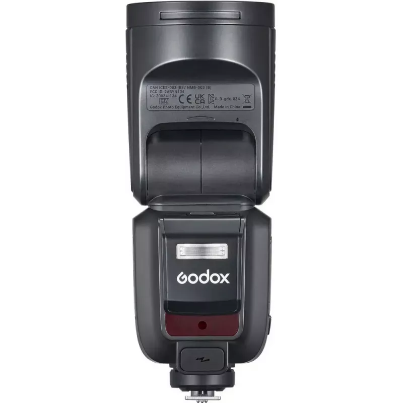 Flash Godox V100‑N per Nikon — flash a slitta TTL portatile con batteria agli ioni di litio