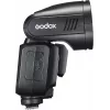 Flash Godox V100‑N per Nikon — flash a slitta TTL portatile con batteria agli ioni di litio