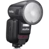Flash Godox V100‑N per Nikon — flash a slitta TTL portatile con batteria agli ioni di litio