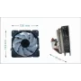 Dissipatore CPU Gembird CPU-HURACAN-ARGB-X140 12 cm nero bianco 800-1600 giri/min