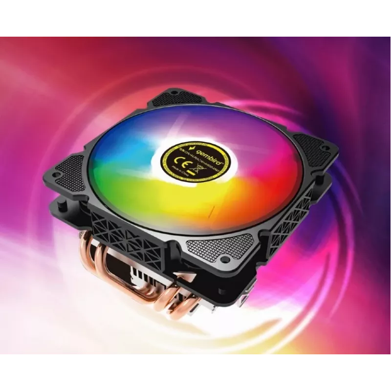 Dissipatore CPU Gembird CPU-HURACAN-ARGB-X140 12 cm nero bianco 800-1600 giri/min