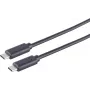 Cavo USB S/CONN 13-48035 USB 3.2 Gen 2x2 2 m USB C nero