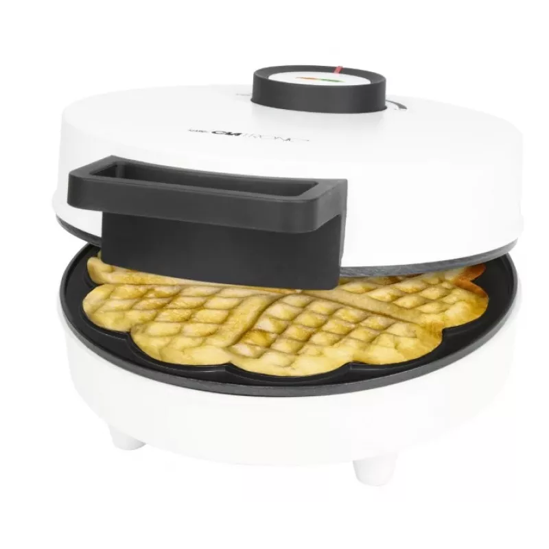 Clatronic WA 3832 piastra per waffle a cuore, bianco