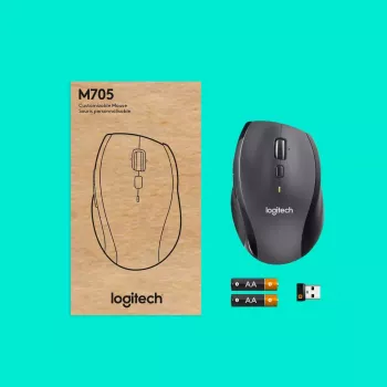 Logitech Marathon M705 mouse wireless USB nero