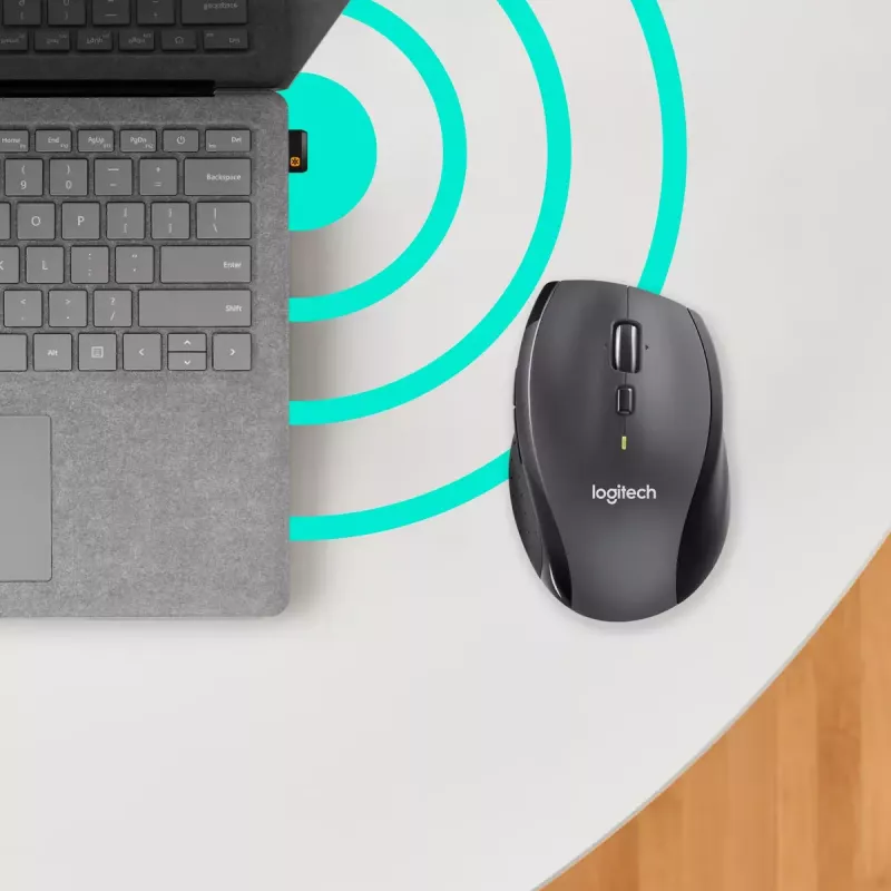 Logitech Marathon M705 mouse wireless USB nero