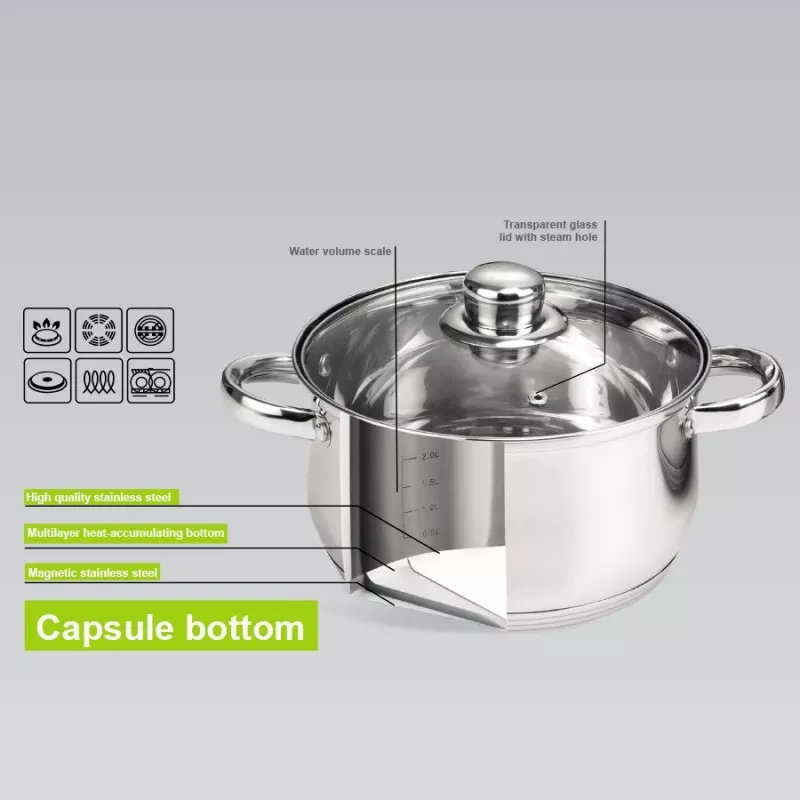 Set di pentole Maestro MR-2020-6XL — set di pentole da 6 pezzi