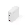 DIGITUS caricabatterie USB GaN 140W — 3× USB‑C, 1× USB‑A, 100–240V, bianco