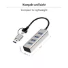 Hub USB 3.0 4 porte USB-A 5 Gbit/s