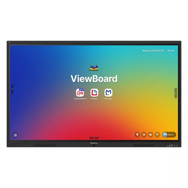 ViewBoard serie 41 touchscreen 65 pollici UHD, Android 16 EDLA, IR 450 nits, 2x20W + sub 15W + 8 microfoni array, 3 x USB-C 8/128GB, 8-core C