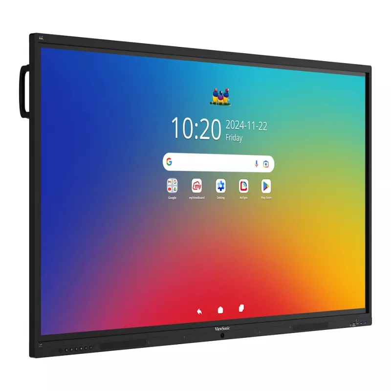 ViewBoard serie 41 touchscreen 75 POLLICI UHD, Android 16 EDLA, IR 450 nit, 2x20W + sub 15W + microfono array a 8 elementi, 3 x USB-C 8/128GB, 8 core C