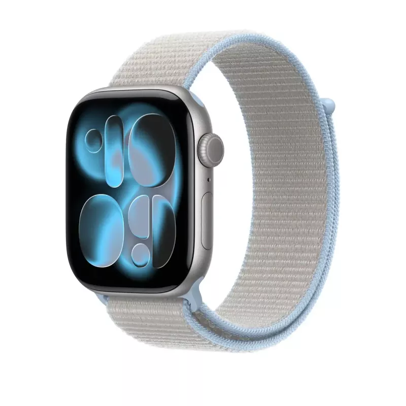 Cinturino – Apple Sport Loop per Apple Watch 46mm, Blue Mist (grigio), confezione singola