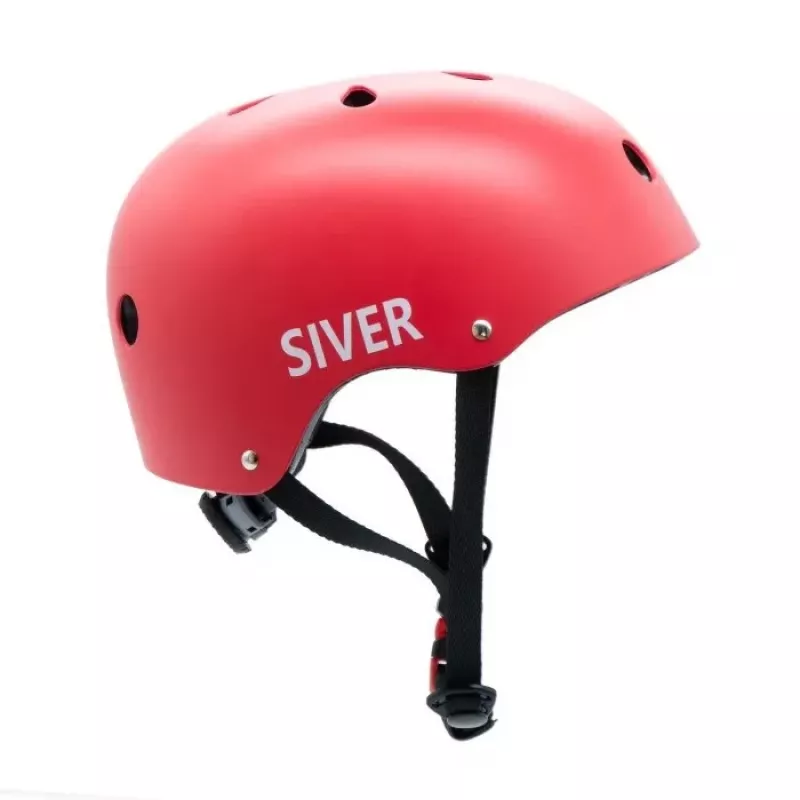Motus Siver Casco per bambini, taglia L, rosso, MOTHAM8LR