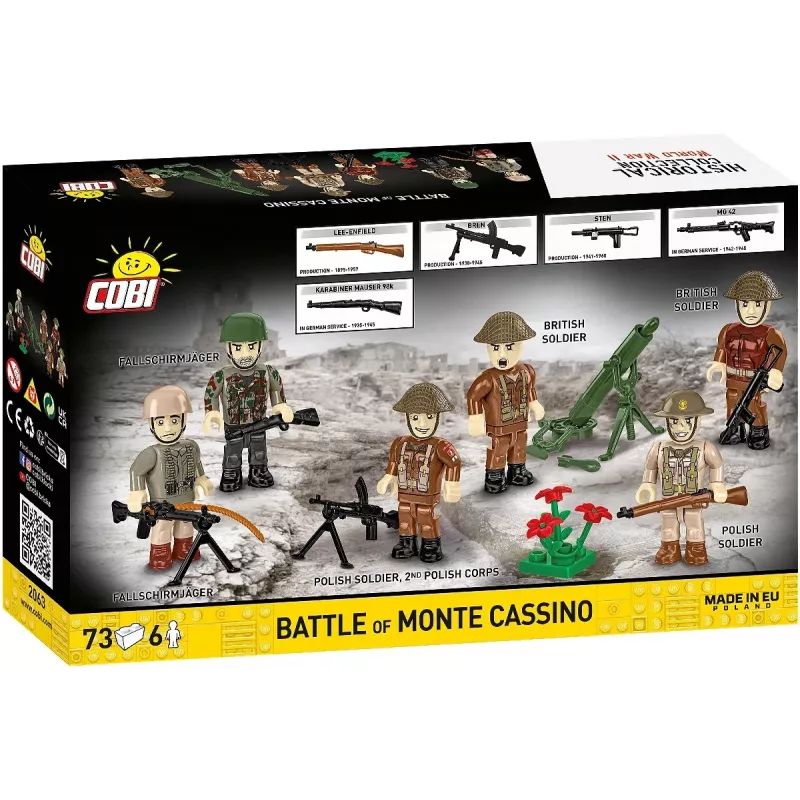 Set da costruzione Cobi Blocks Battaglia di Monte Cassino diorama militare storico COBI-2063