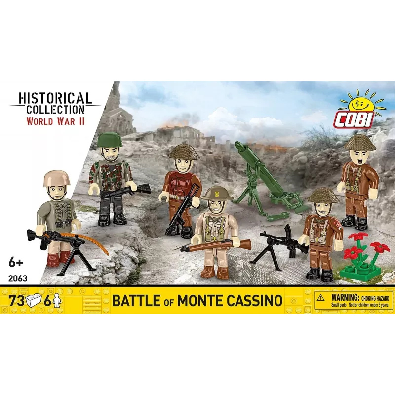 Set da costruzione Cobi Blocks Battaglia di Monte Cassino diorama militare storico COBI-2063