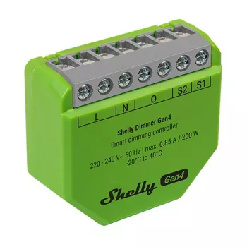 Shelly Dimmer Gen4 Green connettività multi-protocollo