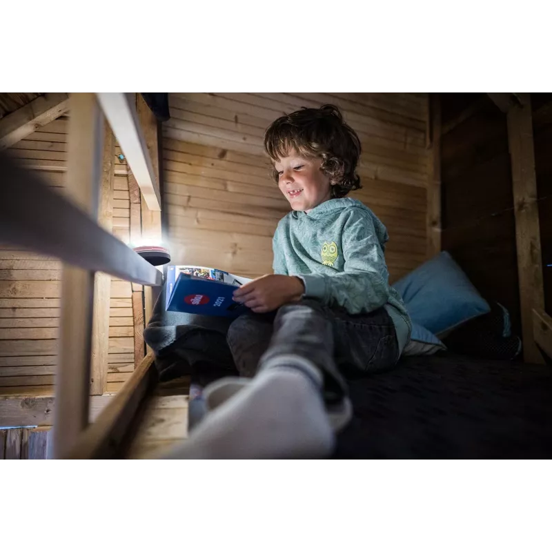 Lanterna da campeggio a batteria Ledlenser Kidcamp6 — LED RGB, 60 lm, AAA, corpo in ABS, 95 g