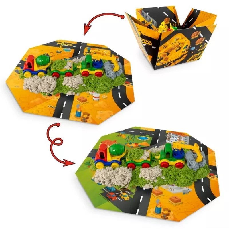 Tuban TU3865 gioco artistico e creativo — sabbia dinamica (Fluffy) kit, prodotto in Polonia
