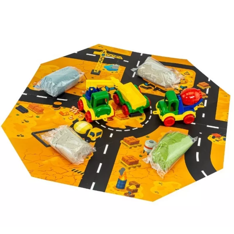 Tuban TU3865 gioco artistico e creativo — sabbia dinamica (Fluffy) kit, prodotto in Polonia