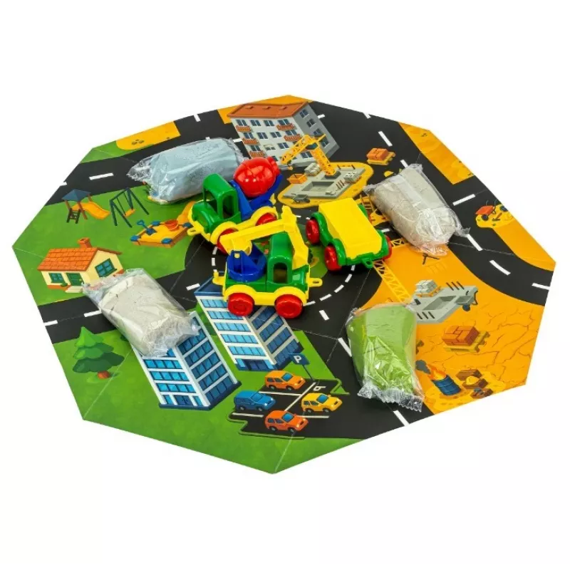 Tuban TU3865 gioco artistico e creativo — sabbia dinamica (Fluffy) kit, prodotto in Polonia