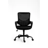Sedia da ufficio ActiveJet YK507 nero – sedia girevole ergonomica, tessuto/PU, regolabile in altezza