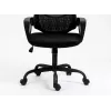 Sedia da ufficio ActiveJet YK507 nero – sedia girevole ergonomica, tessuto/PU, regolabile in altezza