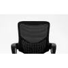 Sedia da ufficio ActiveJet YK507 nero – sedia girevole ergonomica, tessuto/PU, regolabile in altezza