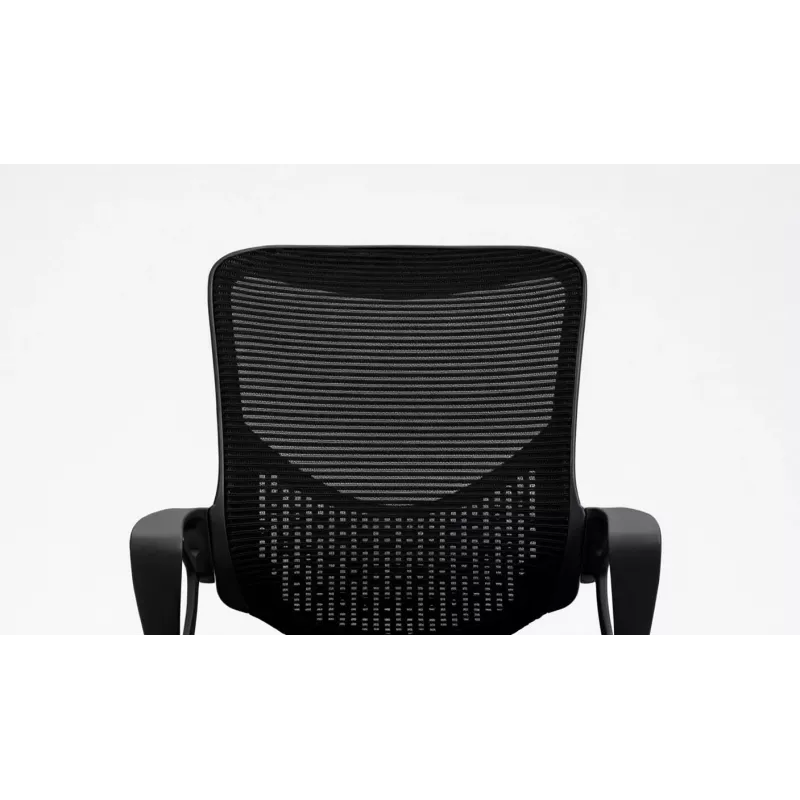 Sedia da ufficio ActiveJet YK507 nero – sedia girevole ergonomica, tessuto/PU, regolabile in altezza