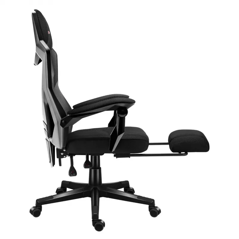 No name Combat 3.1 Carbon sedia girevole — sedia da gaming/ufficio ergonomica, modello HZ-COMBAT 3.1 CARBON