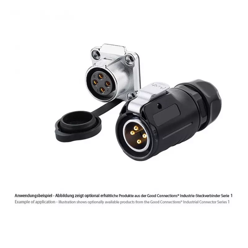 Good Connections connettore maschio industriale S1 - Power 4 pin M20