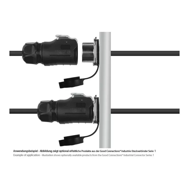 Good Connections connettore maschio industriale S1 - Power 4 pin M20