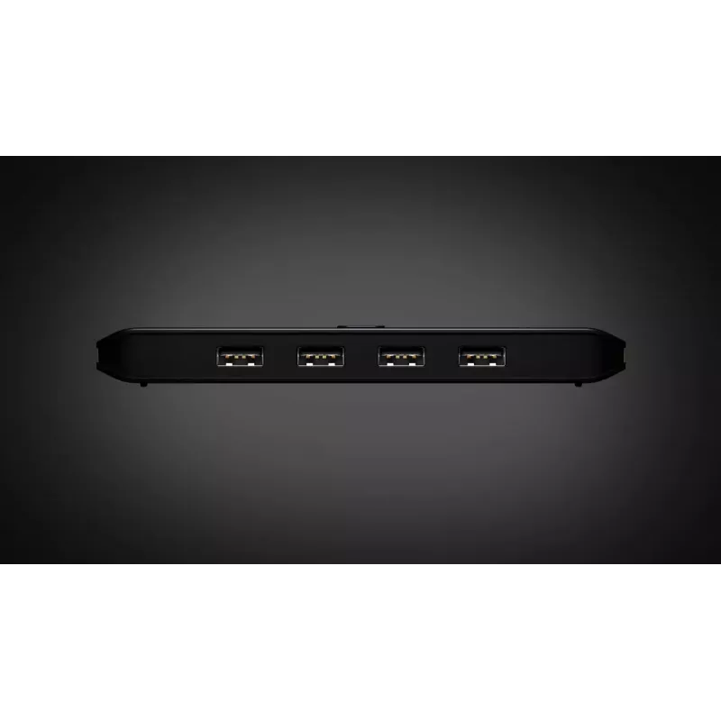Switch di condivisione USB 2.0 ATEN US4224 — 2x host a 4x dispositivo, 480 Mbit/s, nero