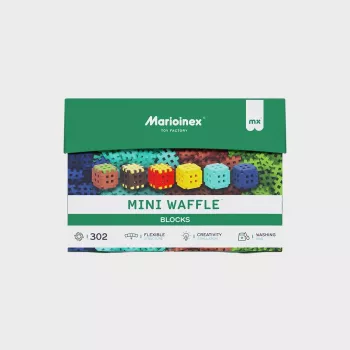 Mattoncini da costruzione Marioinex Mini Waffle 302 pezzi — set impilabile e incastrabile