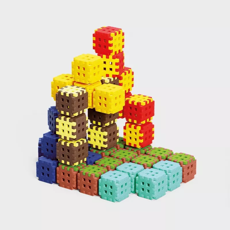 Mattoncini da costruzione Marioinex Mini Waffle 302 pezzi — set impilabile e incastrabile