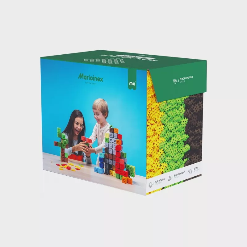 Giocattolo da costruzione Marioinex Klocki Waffle Mini Blocks — 502 pezzi