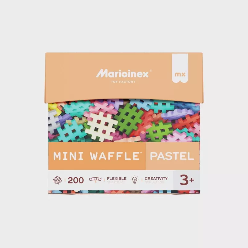 Mattoncini Marioinex Mini Waffle 200 pezzi pastello — set da costruzione per bambini
