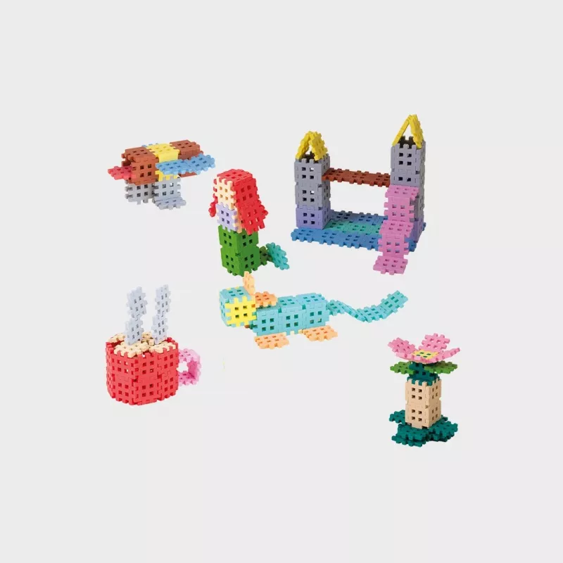 Mattoncini Marioinex Mini Waffle 400 pezzi pastello – set da costruzione per bambini