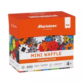 Set da costruzione Marioinex Mini Waffle Constructor 200 pezzi — mattoncini per giocare in modo creativo