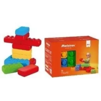 Mattoncini Marioinex modello 908495 — set da 12 pezzi in stile mattone
