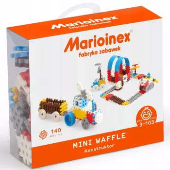 Mattoncini da incastro Marioinex Mini Waffle Set 3 — 140 pezzi, piccoli mattoncini incastrabili