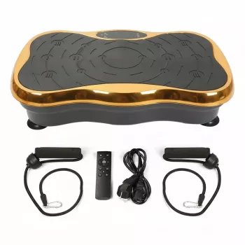 Extralink piattaforma vibrante per allenamento fitness Moonwalk Spinmove oro