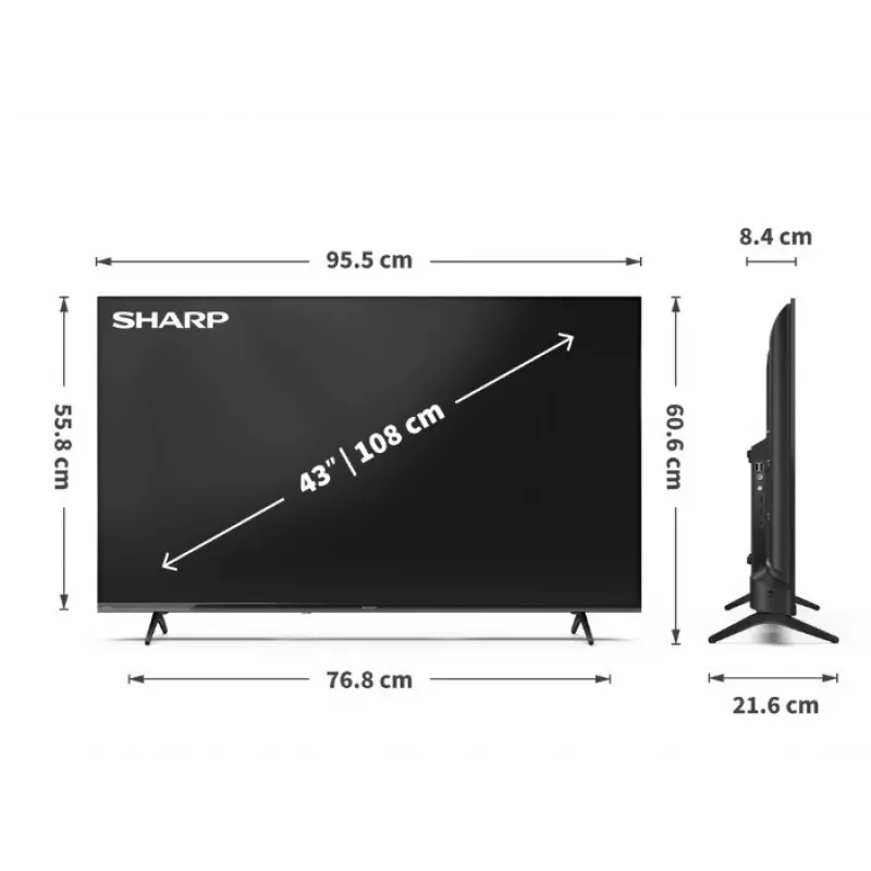 TV LED 43 pollici 43HE2445E