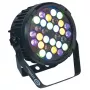 LIGHT4ME Schwarz PAR 30x3W RGBA-UV Faretto LED