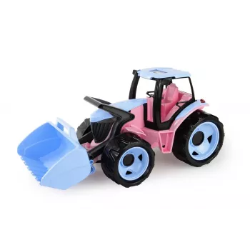 Trattore giocattolo con pala Lena modello 02050 — rosa, 62 cm