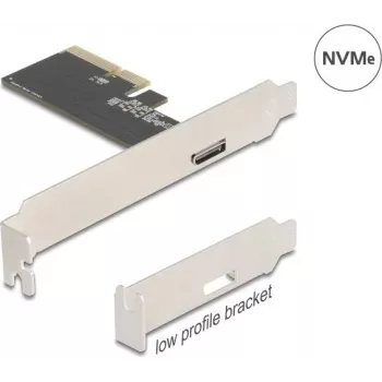 DELOCK scheda adattatore PCI Express x4 a 1x OCuLink esterno (SFF-8612), Low-Profile