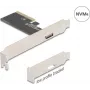 DELOCK scheda adattatore PCI Express x4 a 1x OCuLink esterno (SFF-8612), Low-Profile