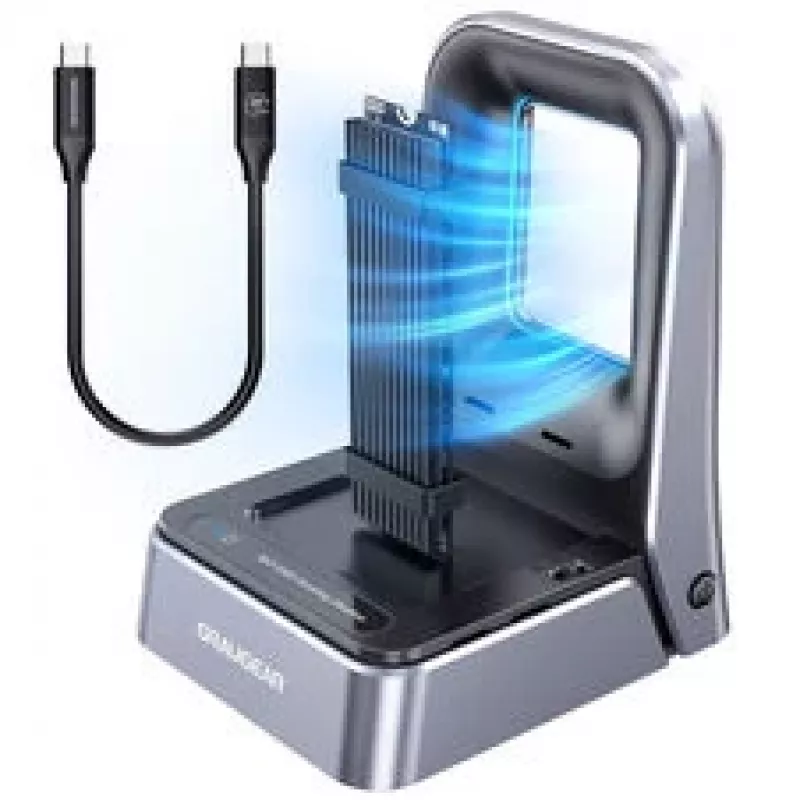 Docking station GrauGear G-M2DK2-20G per SSD M.2 NVMe e M.2 NGFF (SATA), USB 3.2