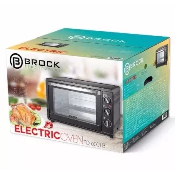Mini-forno Brock Electronics TO 6001 B – 60 l, 2200 W, nero